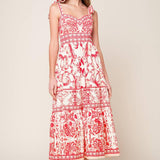 THE GARDEN'S SECRET WOVEN MIDI DRESS