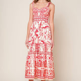 THE GARDEN'S SECRET WOVEN MIDI DRESS
