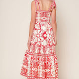 THE GARDEN'S SECRET WOVEN MIDI DRESS