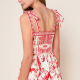 THE GARDEN'S SECRET WOVEN MIDI DRESS