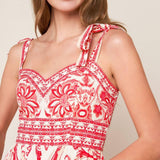 THE GARDEN'S SECRET WOVEN MIDI DRESS