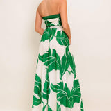PURE MOMENT GREEN WOVEN ANKLE DRESS