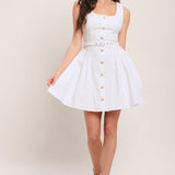 ALYSSA WOVEN MINI DRESS