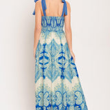 OCEAN TAPESTRY WOVEN MAXI DRESS