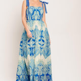 OCEAN TAPESTRY WOVEN MAXI DRESS