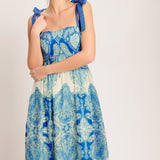 OCEAN TAPESTRY WOVEN MAXI DRESS