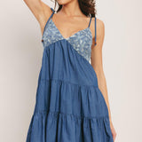 BLUEBELL BABYDOLL WOVEN MINI DRESS