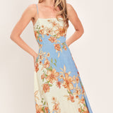 SUMMER SERENADE WOVEN MIDI DRESS
