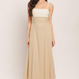 QUIET LUXE MOMENT WOVEN MIDI DRESS