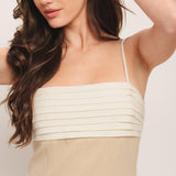 QUIET LUXE MOMENT WOVEN MIDI DRESS