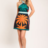 PARADISE POP WOVEN MINI DRESS