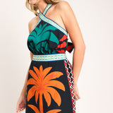 PARADISE POP WOVEN MINI DRESS