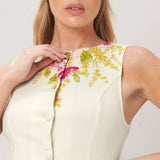 GARDEN EDITION WOVEN MINI DRESS