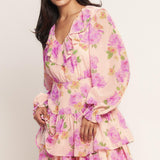 SWEET SERENDIPITY WOVEN MINI DRESS