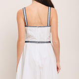 SHARP SUMMER WOVEN MINI DRESS