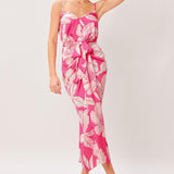 BOLD PETALIA WOVEN MIDI DRESS