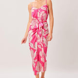 BOLD PETALIA WOVEN MIDI DRESS