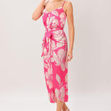 BOLD PETALIA WOVEN MIDI DRESS