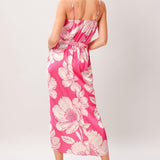 BOLD PETALIA WOVEN MIDI DRESS