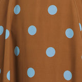 DOTTY LOVE WOVEN MIDI DRESS