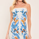 LOST IN PARADISE WOVEN TUBE MINI DRESS