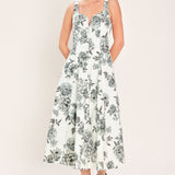 FOREVER YOUNG WOVEN MIDI DRESS