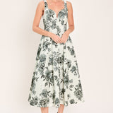FOREVER YOUNG WOVEN MIDI DRESS