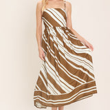 SAHARA WAVES WOVEN MIDI DRESS