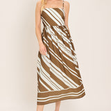 SAHARA WAVES WOVEN MIDI DRESS