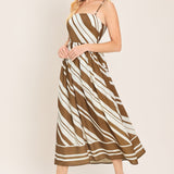 SAHARA WAVES WOVEN MIDI DRESS