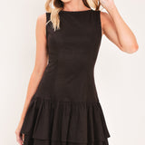 The Shadow Drop Waist Faux Mini