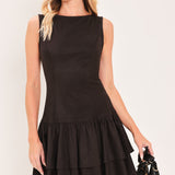 The Shadow Drop Waist Faux Mini