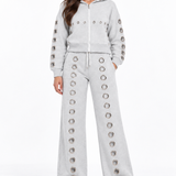 Silver Static Grommet Sweat Set
