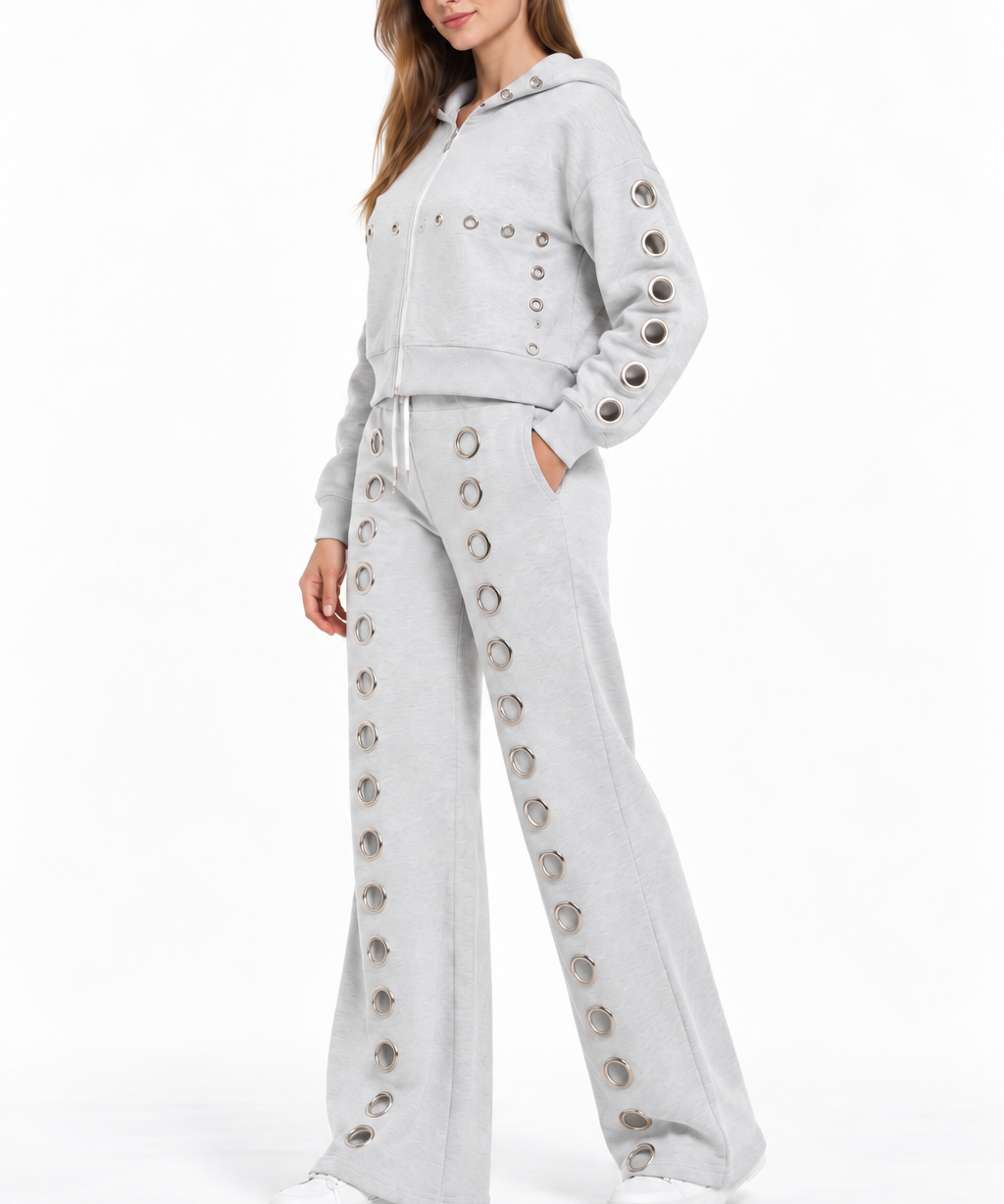 Silver Static Grommet Sweat Set