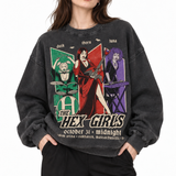 The Hex Girls Vintage Acid Wash Oversize Sweatshirt