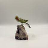 Perched Amethyst Figurine