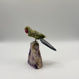 Perched Amethyst Figurine