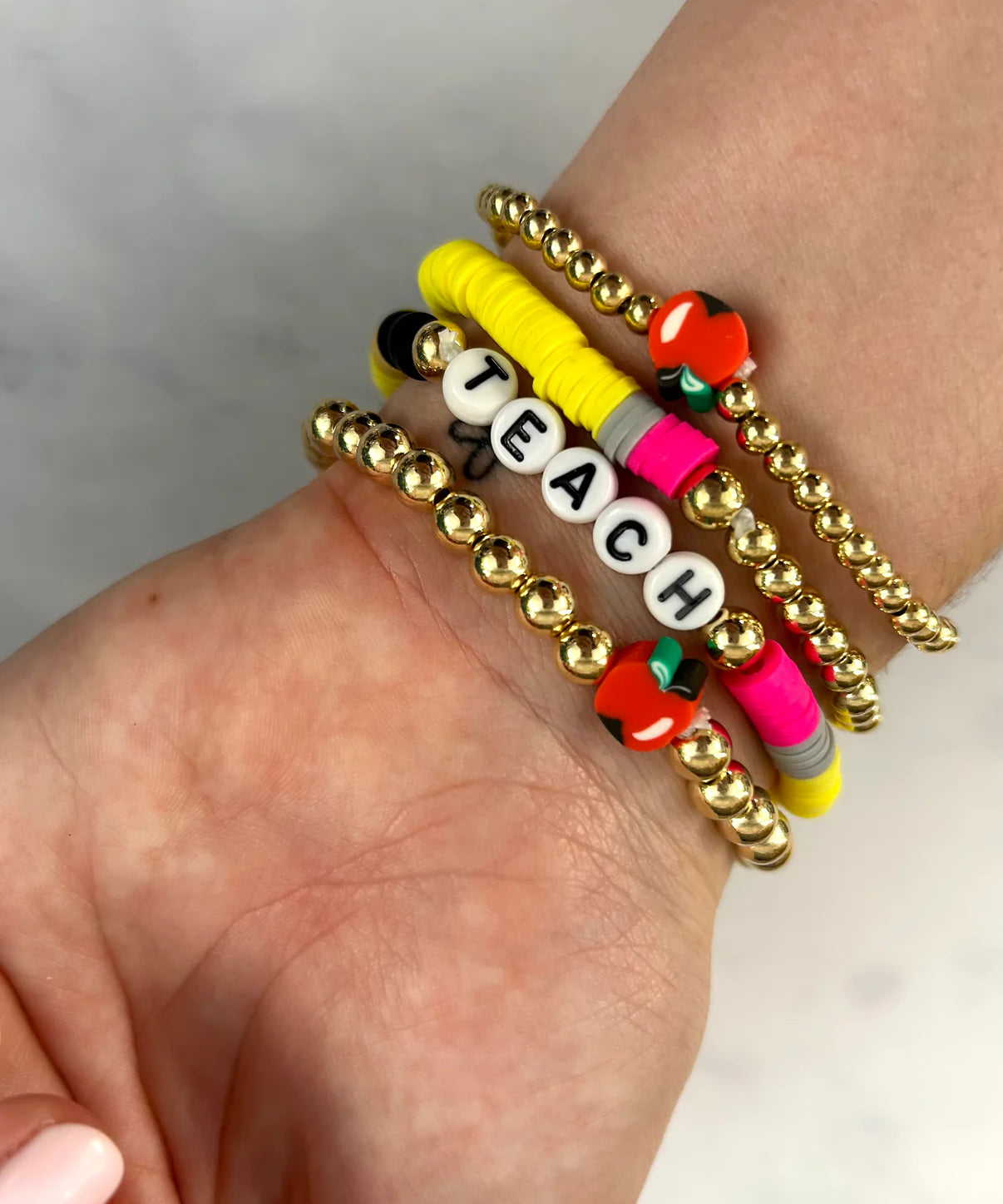 GOLDEN TEACHER STACKER BRACELET SET