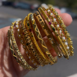 GOLD ARTISAN BANGLE