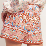 MOROCCAN MUSE PINK WOVEN SKORT
