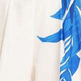 ASYMMETRICAL BOTANICAL WOVEN PANTS