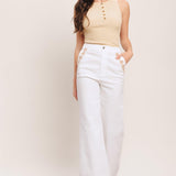 OPEN ROAD WHITE WOVEN PANTS