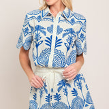 COASTLINE PALM WOVEN SHORTS