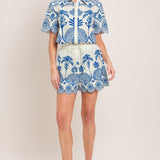 COASTLINE PALM WOVEN SHORTS