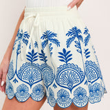 COASTLINE PALM WOVEN SHORTS