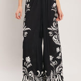 BLACK RIVIERA WOVEN PANTS