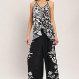 BLACK RIVIERA WOVEN PANTS