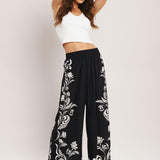 BLACK RIVIERA WOVEN PANTS