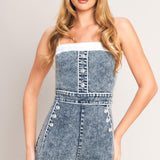 WEEKEND IN DENIM ROMPER