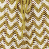 SUNSET STITCH CROCHET KNIT SHORTS